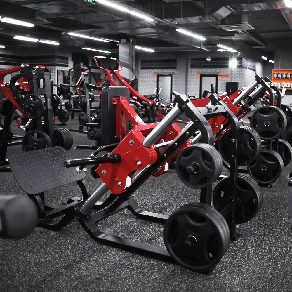 Gym image with leg presses in background